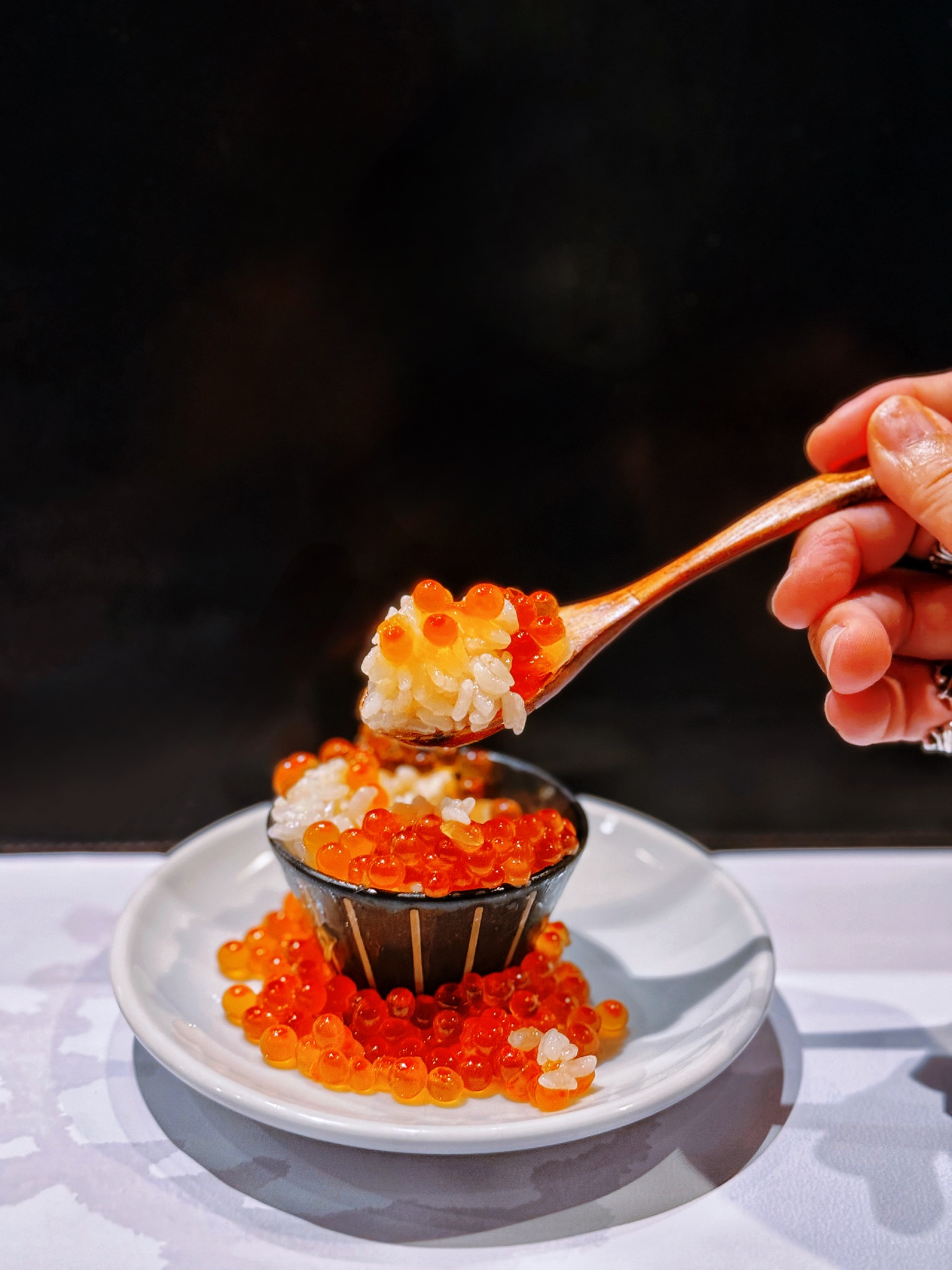 Overflowing Ikura Rice and Nameko Mushroom Miso Soup. Shunsui. Credits: @Ghostguan